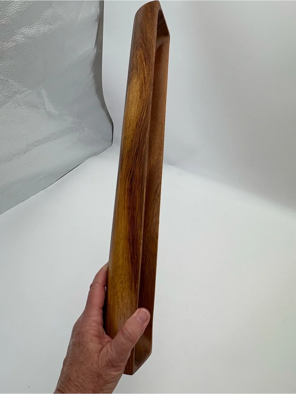 Gorgeous Mid-Century Modern Wooden Elongated Serving Tray